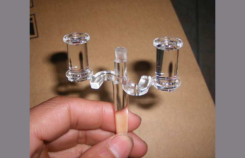 Single shot for light guide